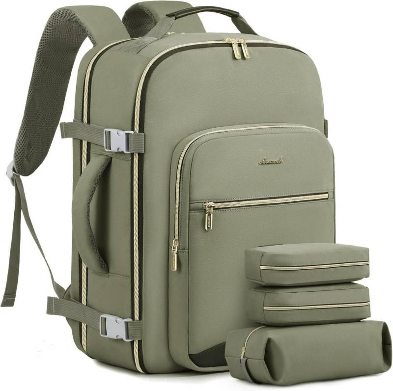 LuxusKollektion Reiserucksack Handgepäck Rucksack Flugzeug 40L Reiserucksack Damen Wasserdicht 17 von LuxusKollektion