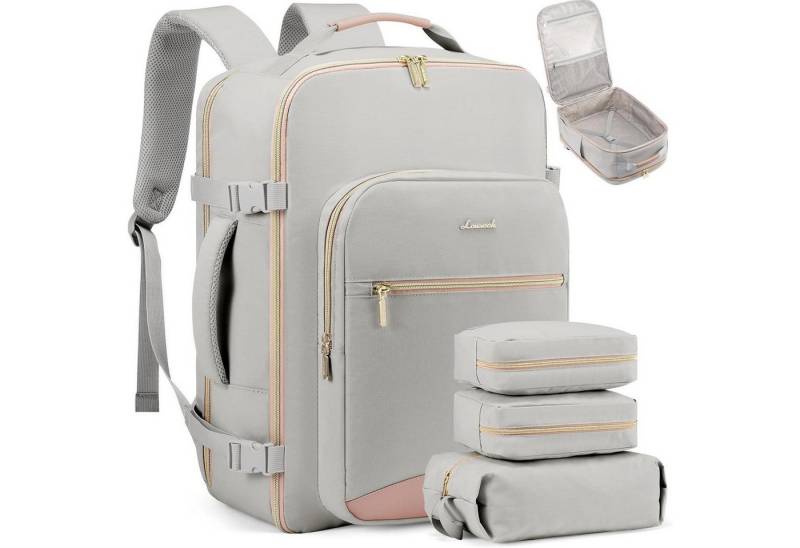LuxusKollektion Reiserucksack Handgepäck Rucksack Flugzeug 40L Reiserucksack Damen Wasserdicht 17 von LuxusKollektion
