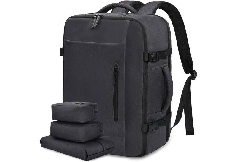 LuxusKollektion Reiserucksack Handgepäck Rucksack für Easyjet Reise 45x36x20 Dunkelgrau von LuxusKollektion