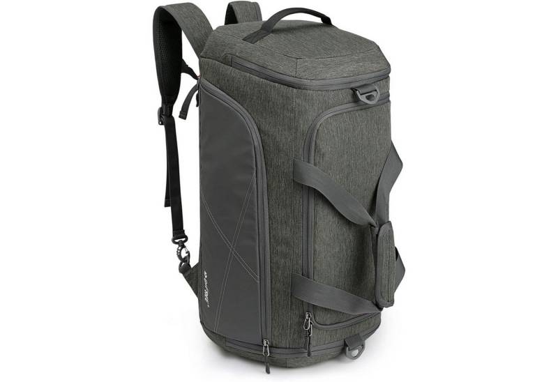 LuxusKollektion Reiserucksack Reiserucksack 45 l 3 Wege Nassfach Schuhfach Wandern 45L Hellgrau von LuxusKollektion