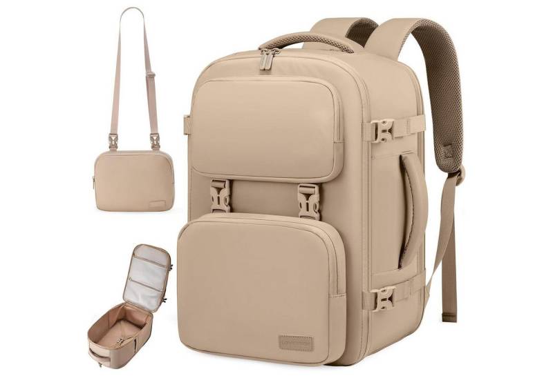 LuxusKollektion Reiserucksack Rucksack Handgepäck 40L Reiserucksack Damen Groß 17.3 Zoll Laptop von LuxusKollektion