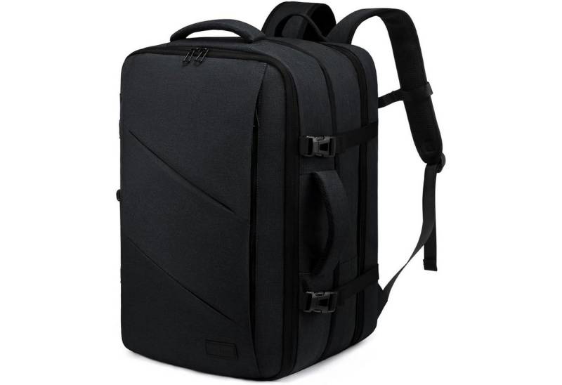 LuxusKollektion Reiserucksack Rucksack Handgepäck Business Herren Damen 17 Zoll Laptop Schwarz von LuxusKollektion