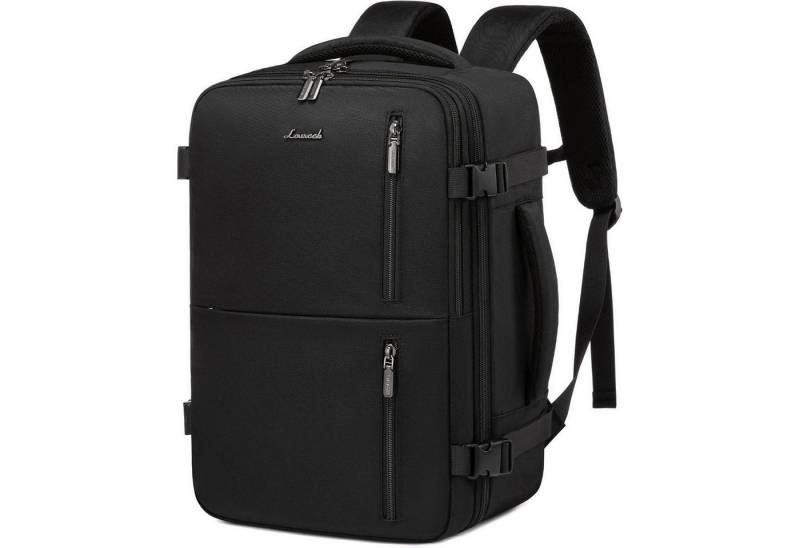 LuxusKollektion Reiserucksack Rucksack Handgepäck Cabin 40x20x25 40 x 20 x 25 cm (14 Zoll) Schwarz von LuxusKollektion