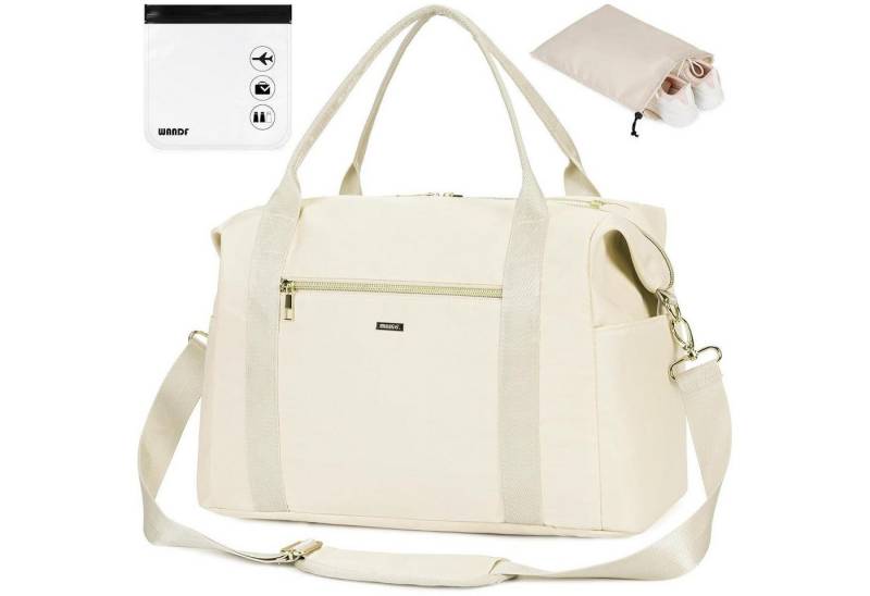 LuxusKollektion Reisetasche Handgepäcktasche 40x20x25cm Weiß 20l 20L für Ryanair Airlines von LuxusKollektion