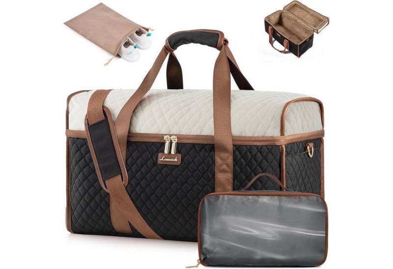LuxusKollektion Reisetasche Reisetasche Damen Große Öffnung Weekender Handgepäck Tasche von LuxusKollektion