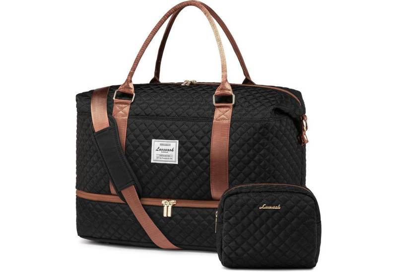 LuxusKollektion Reisetasche Reisetasche Damen Sporttasche Groß mit Schuhfach Nassfach Weekender von LuxusKollektion