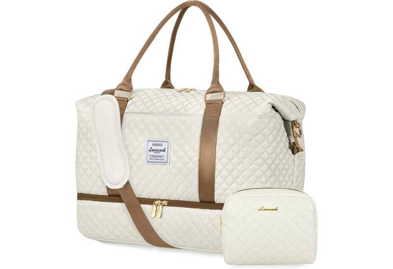 LuxusKollektion Reisetasche Reisetasche Damen Sporttasche mit Schuhfach Nassfach Weekender Duffle von LuxusKollektion