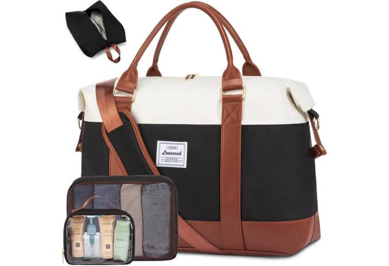 LuxusKollektion Reisetasche Reisetasche Damen Sporttasche mit Schuhfach Weekender Handgepäck 30L von LuxusKollektion