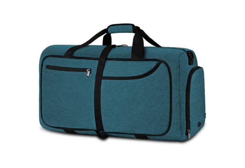 LuxusKollektion Reisetasche Reisetasche Groß 65L Faltbar Leicht Sporttasche Herren Damen Schwarz von LuxusKollektion