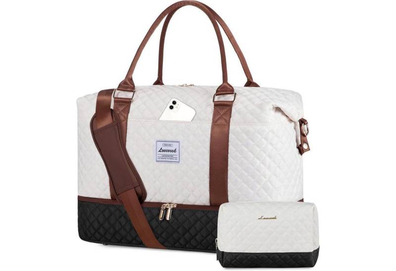 LuxusKollektion Reisetasche Reisetasche Handgepäck Damen Groß Sporttasche Schuhfach Carry On von LuxusKollektion