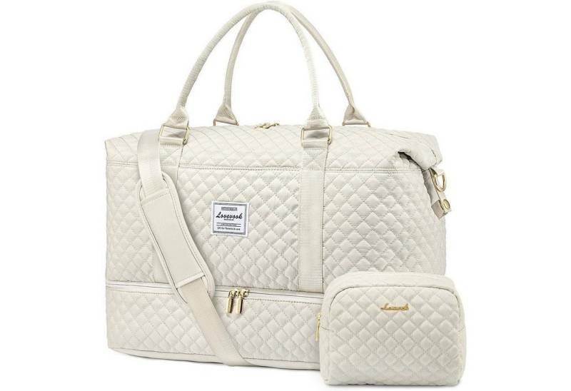 LuxusKollektion Reisetasche Reisetasche Sporttasche Damen Groß Weekender Handgepäck mit Schuhfach von LuxusKollektion