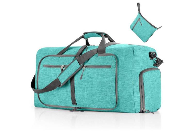 LuxusKollektion Reisetasche Reisetasche Sporttasche Schuhfach Damen Herren Grün E Minzgrün 65L von LuxusKollektion