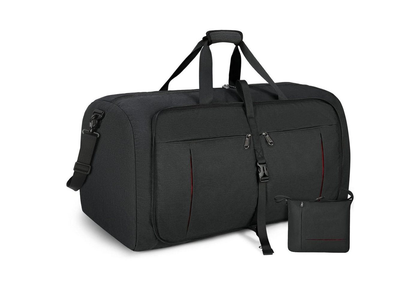 LuxusKollektion Reisetasche Reisetasche Weekender Handgepäck Schuhfach Herren Damen Schwarz 100L von LuxusKollektion