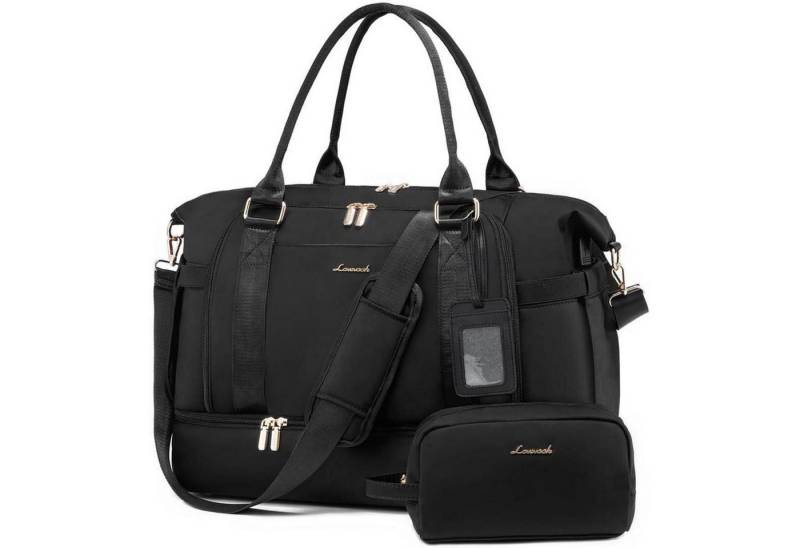 LuxusKollektion Reisetasche Sporttasche Reisetasche 40L Handgepäck Schwarz wetterfest von LuxusKollektion