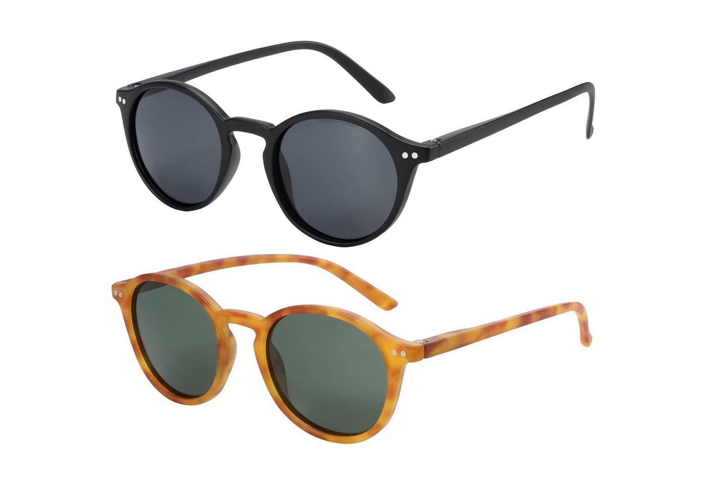 LuxusKollektion Retrosonnenbrille 2er Pack Polarisierte Sonnenbrille Retro Vintage UV400 Schutz von LuxusKollektion