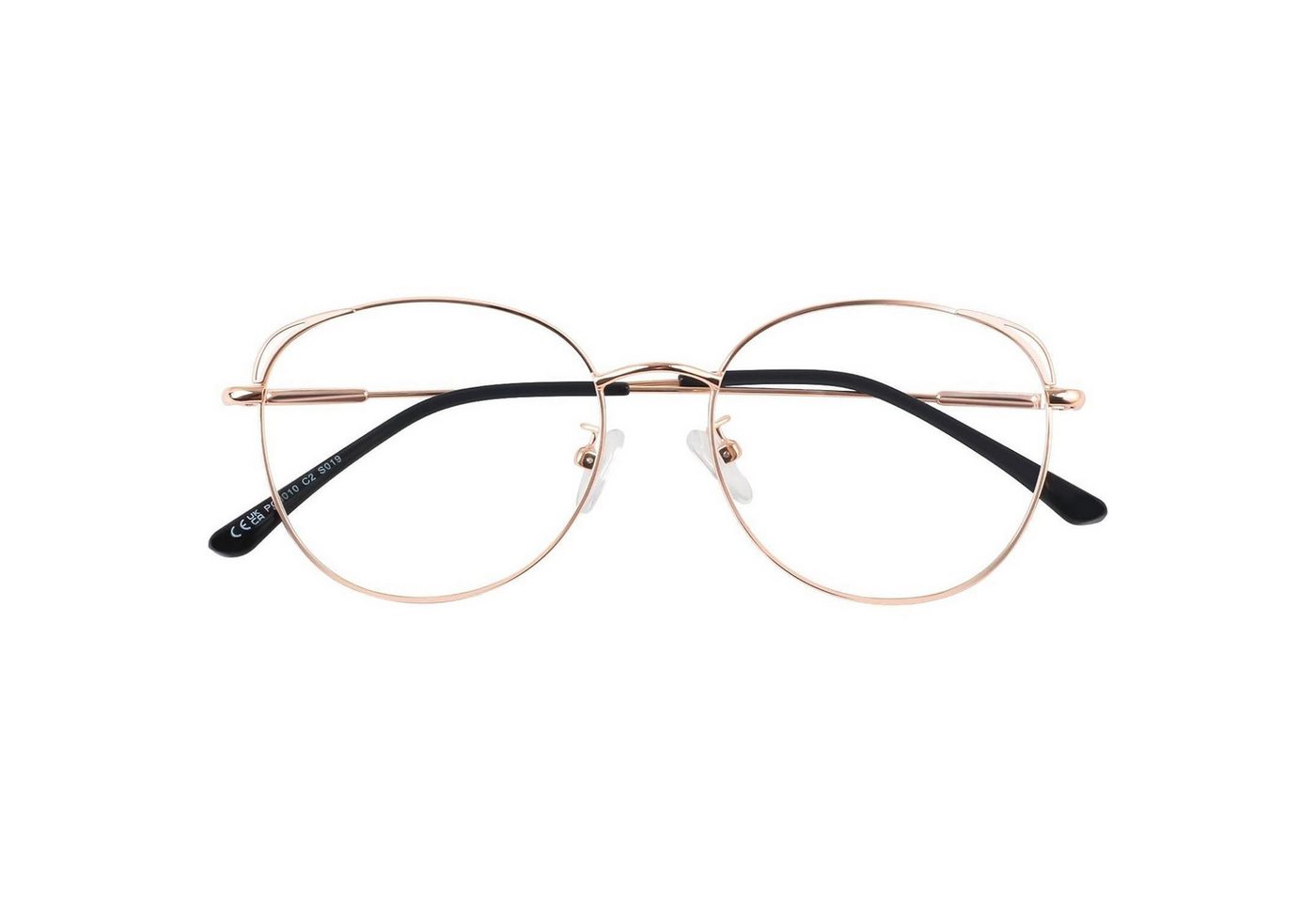 LuxusKollektion Retrosonnenbrille Brille Damen Vintage Metallgestell Katzenauge Fake Brille von LuxusKollektion