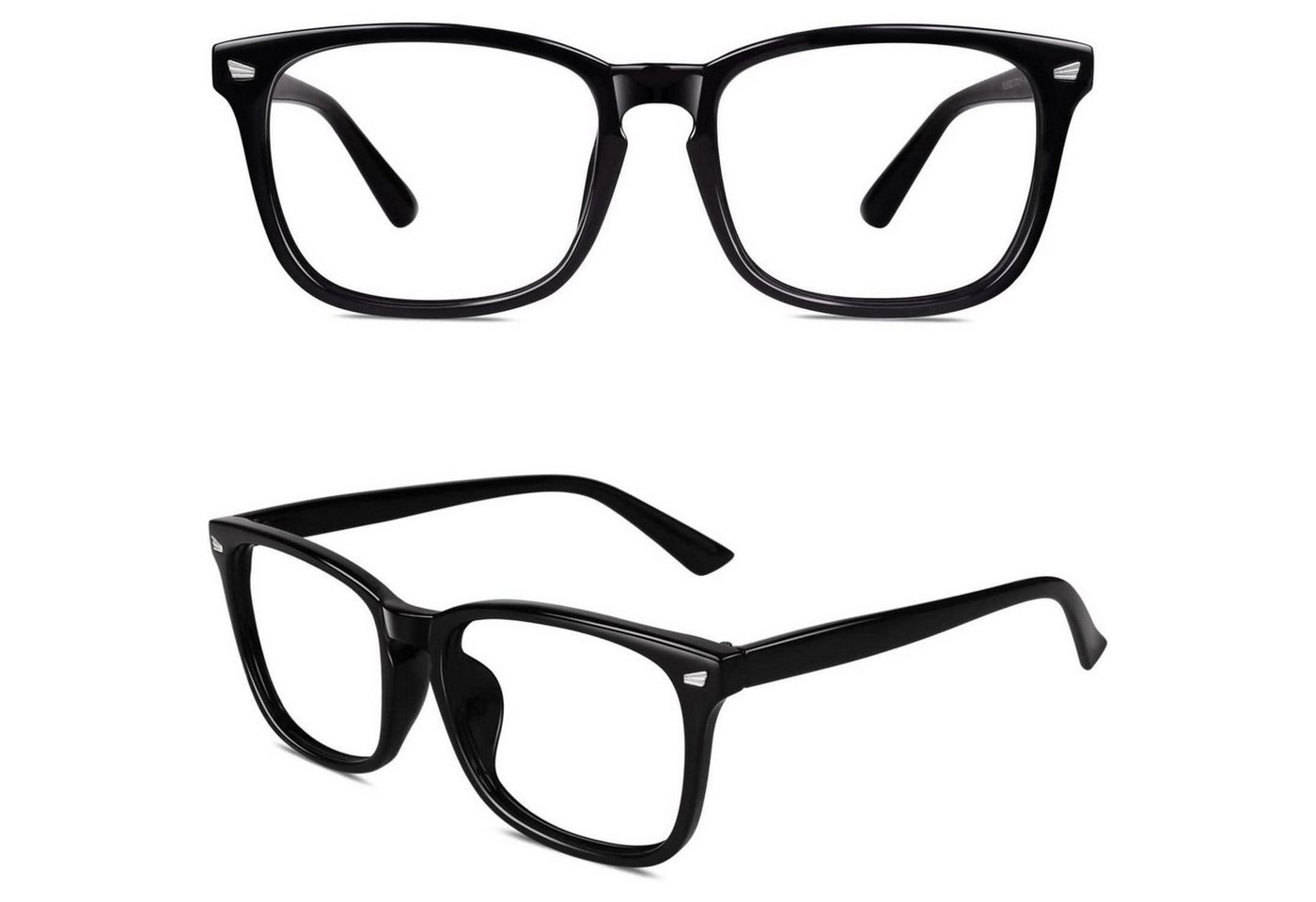 LuxusKollektion Retrosonnenbrille Damen Herren Nerdbrille 80er Jahre Style Klarglas Fashion Oversized von LuxusKollektion