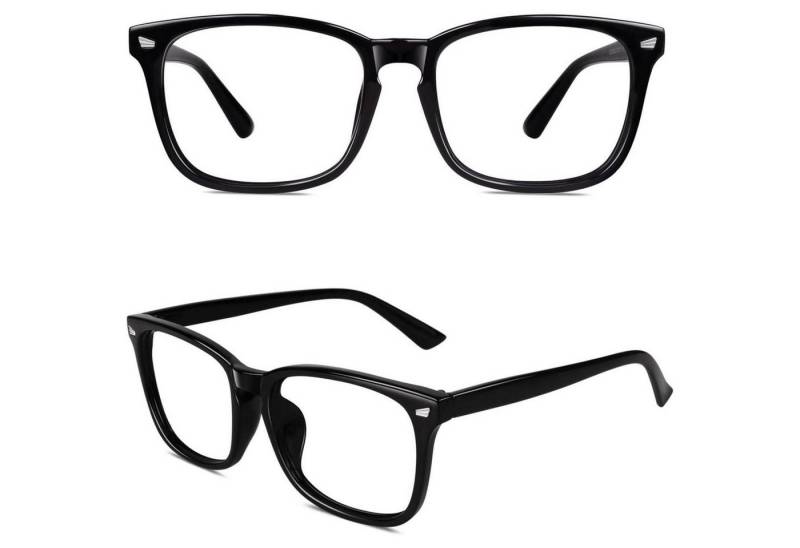 LuxusKollektion Retrosonnenbrille Damen Herren Nerdbrille 80er Jahre Style Klarglas Fashion Oversized von LuxusKollektion