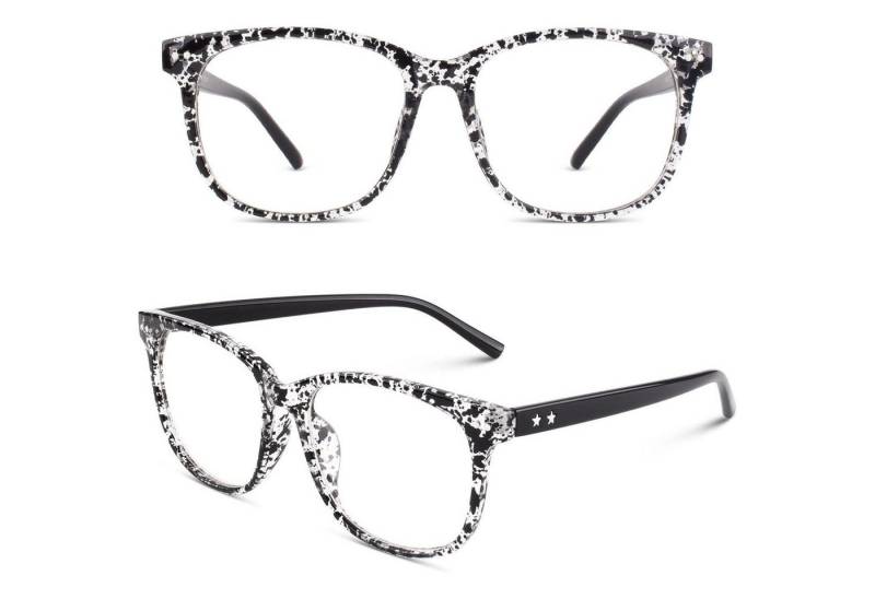 LuxusKollektion Retrosonnenbrille Damen Herren Nerdbrille 80er Jahre Style Oversized Klarglas von LuxusKollektion