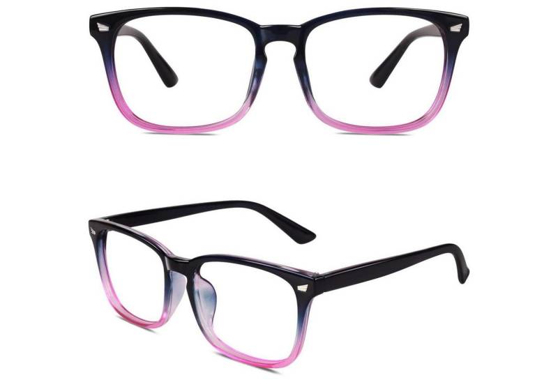 LuxusKollektion Retrosonnenbrille Damen Herren Nerdbrille Oversized Nerd Style 80er Jahre Klarglas von LuxusKollektion