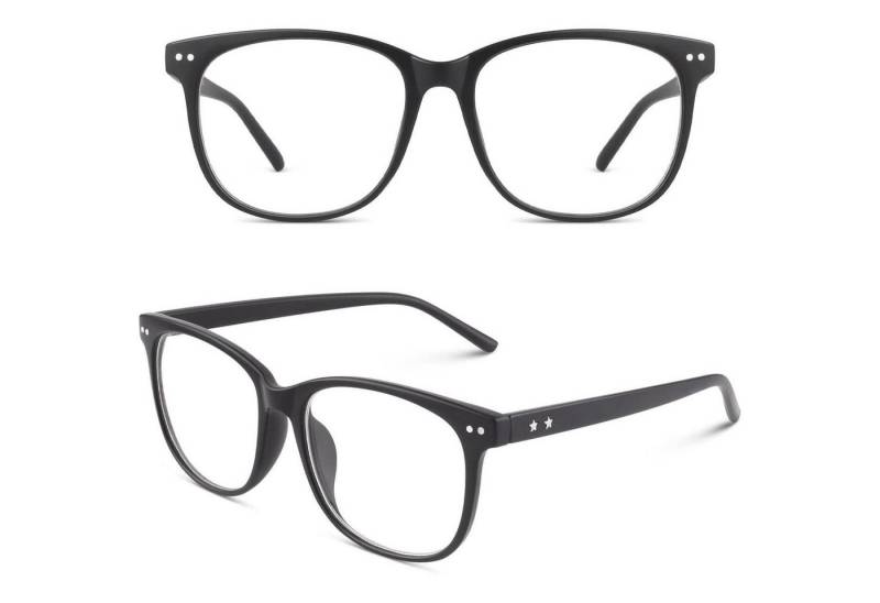LuxusKollektion Retrosonnenbrille Damen Herren Nerdbrille Streberbrille Pantobrille Klarglas 80er Jahre von LuxusKollektion