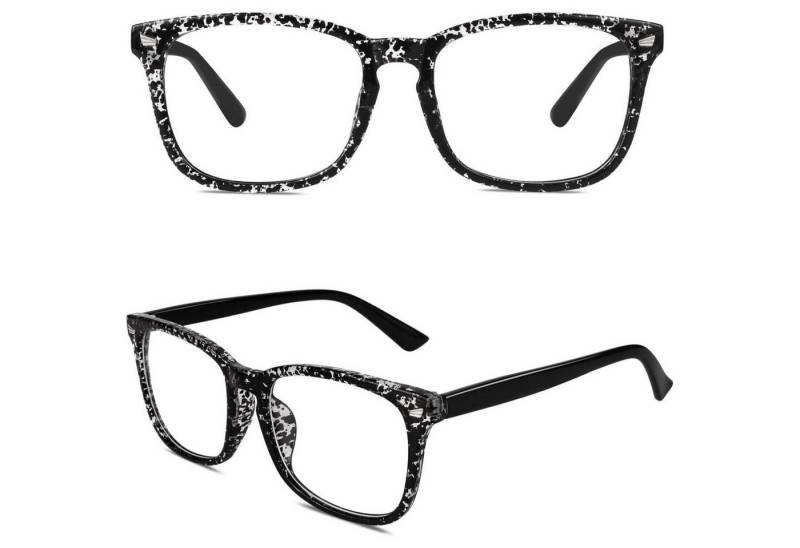 LuxusKollektion Retrosonnenbrille Damen Herren Oversized Nerdbrille Klarglas 80er Jahre Style von LuxusKollektion