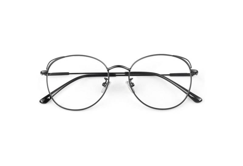 LuxusKollektion Retrosonnenbrille Damen Katzenauge Brille Metallgestell Vintage Klassisch Transparent von LuxusKollektion