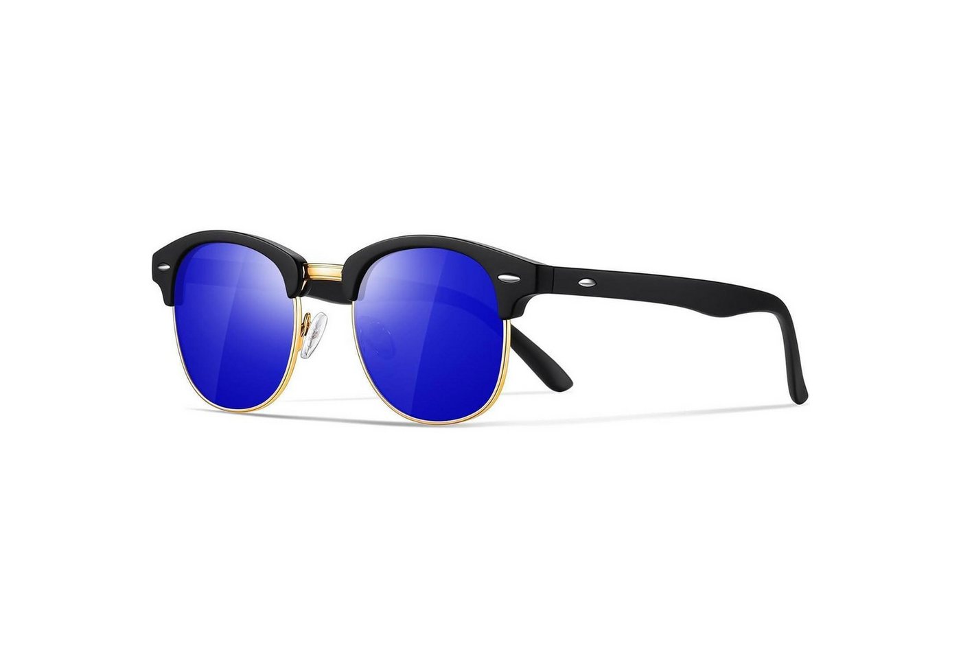 LuxusKollektion Retrosonnenbrille Halbrahmen Sonnenbrille Vintage Retro Rechteck UV400 Metall Autofahren von LuxusKollektion