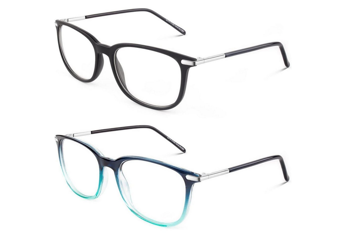 LuxusKollektion Retrosonnenbrille Klassische Nerdbrille ellipse 40er 50er Jahre Vintage Look_Clear Lens von LuxusKollektion