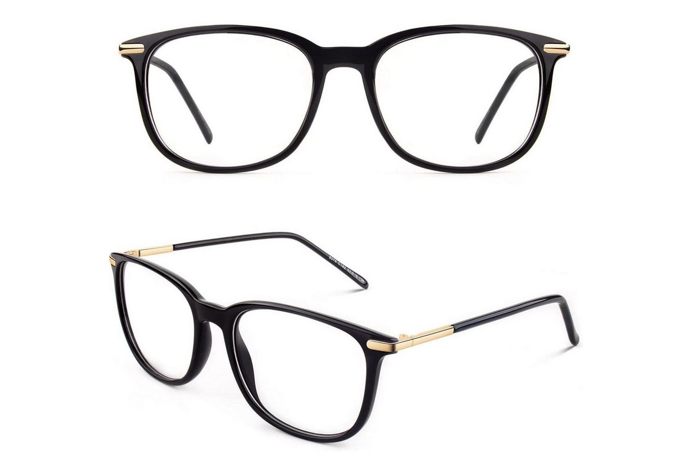 LuxusKollektion Retrosonnenbrille Klassische Nerdbrille ellipse Vintage Look 40er 50er Jahre Pantobrille von LuxusKollektion