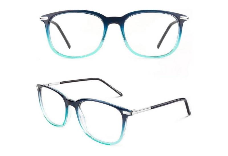 LuxusKollektion Retrosonnenbrille Klassische Nerdbrille ellipse Vintage Look klar Linse 40er 50er Jahre von LuxusKollektion