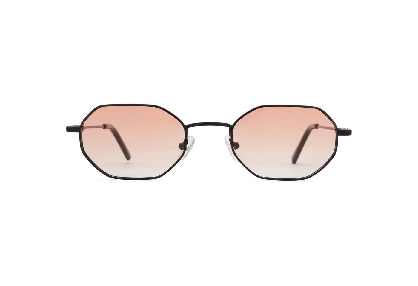 LuxusKollektion Retrosonnenbrille Mini Sonnenbrille schwarz polarisiert ultraleichter Metallrahmen UV400 von LuxusKollektion