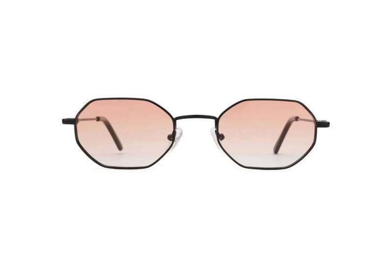LuxusKollektion Retrosonnenbrille Mini Sonnenbrille schwarz polarisiert ultraleichter Metallrahmen UV400 von LuxusKollektion