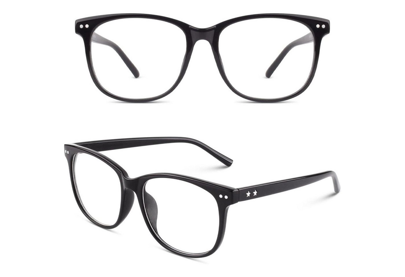 LuxusKollektion Retrosonnenbrille Nerdbrille CN81 Damen Herren Klarglas 80er Style große Oversize Brille LuxusKollektion Retrosonnenbrille Nerdbrille CN81 Damen Herren Klarglas 80er Style große Oversize Brille von LuxusKollektion