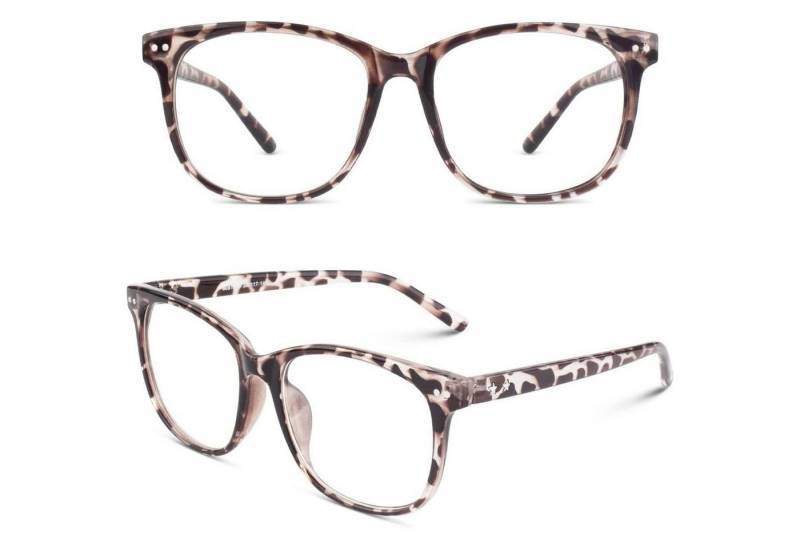LuxusKollektion Retrosonnenbrille Nerdbrille Oversized 80er Jahre Klarglas Style für Damen Herren von LuxusKollektion
