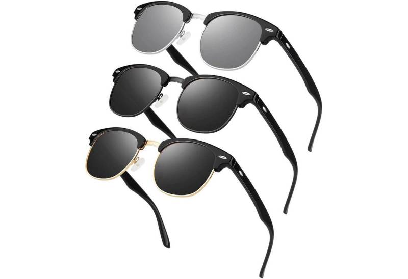 LuxusKollektion Retrosonnenbrille Polarisierte Retro-Sonnenbrille Halbrahmen UV400 für Herren Damen LuxusKollektion Retrosonnenbrille Polarisierte Retro-Sonnenbrille Halbrahmen UV400 für Herren Damen von LuxusKollektion