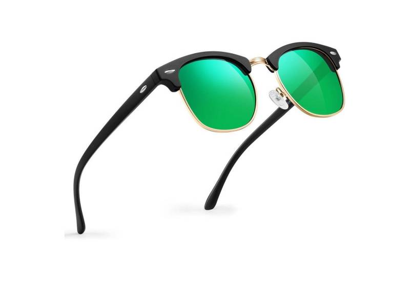 LuxusKollektion Retrosonnenbrille Polarisierte Retro-Sonnenbrille Herren/Damen Schwarz UV400 für von LuxusKollektion