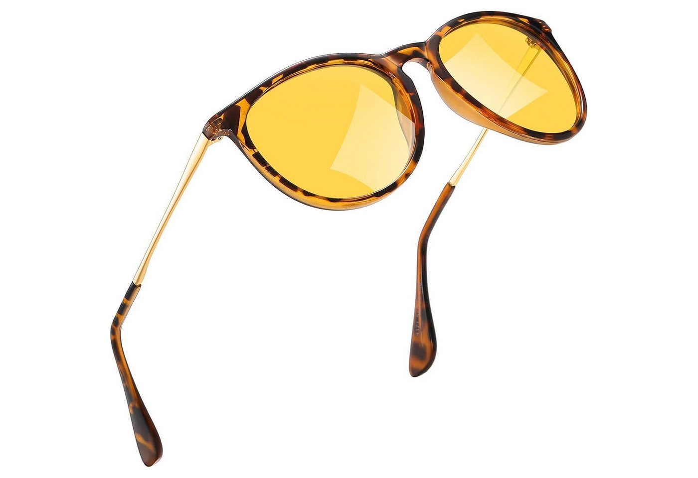 LuxusKollektion Retrosonnenbrille Polarisierte Retro Sonnenbrille UV400 Rund Damen Herren Vintage Schutz von LuxusKollektion