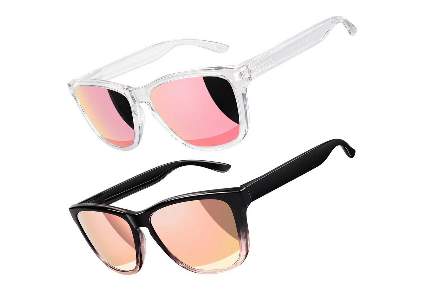 LuxusKollektion Retrosonnenbrille Polarisierte Retro Sonnenbrille UV400 für Herren Damen Fischer Cat 3 von LuxusKollektion