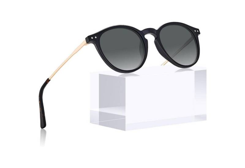 LuxusKollektion Retrosonnenbrille Polarisierte Sonnenbrille Damen Herren Retro Vintage Rund UV400 Schutz von LuxusKollektion