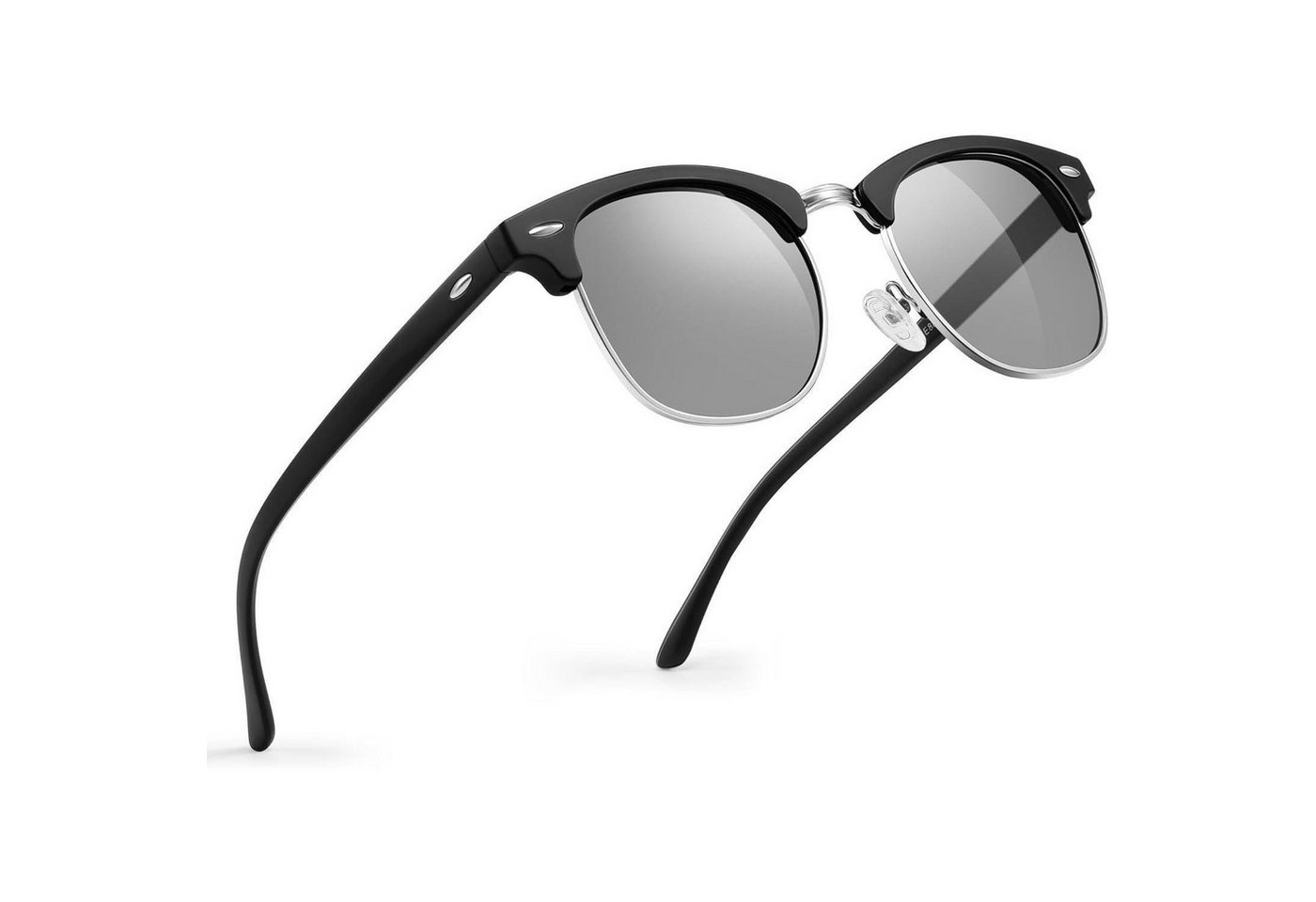 LuxusKollektion Retrosonnenbrille Polarisierte Sonnenbrille Herren Damen UV400 Halbrahmen Retro Schwarz LuxusKollektion Retrosonnenbrille Polarisierte Sonnenbrille Herren Damen UV400 Halbrahmen Retro Schwarz von LuxusKollektion