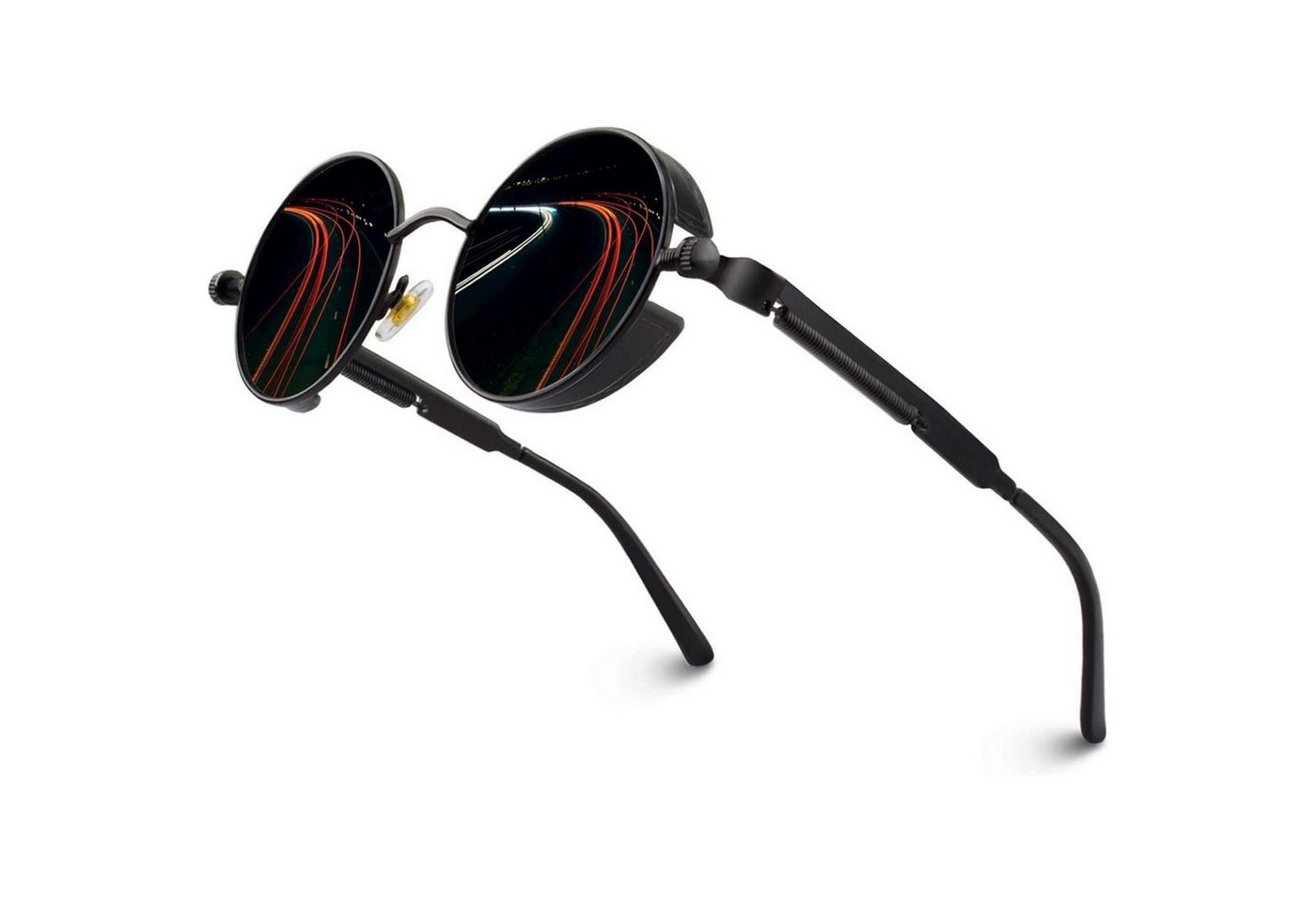 LuxusKollektion Retrosonnenbrille Polarisierte Sonnenbrille Herren Damen UV400 Schutz Retro Steampunk von LuxusKollektion
