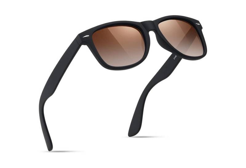 LuxusKollektion Retrosonnenbrille Polarisierte Sonnenbrille Schwarz UV400 Retro Vintage für Herren Damen von LuxusKollektion