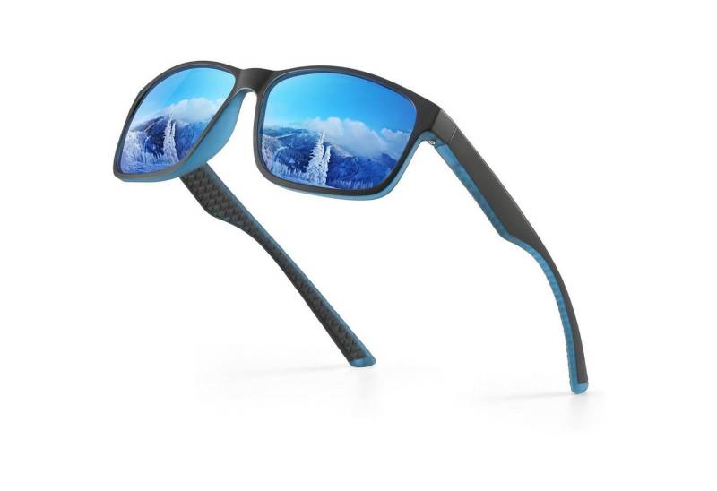 LuxusKollektion Retrosonnenbrille Polarisierte Sonnenbrille UV400 Schutz Sport Herren Damen Schwarz von LuxusKollektion