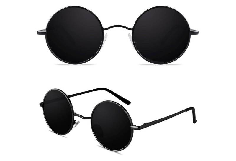 LuxusKollektion Retrosonnenbrille Retro Sonnenbrille Herren Damen Rund Polarisiert UV400 Metallrahmen LuxusKollektion Retrosonnenbrille Retro Sonnenbrille Herren Damen Rund Polarisiert UV400 Metallrahmen von LuxusKollektion