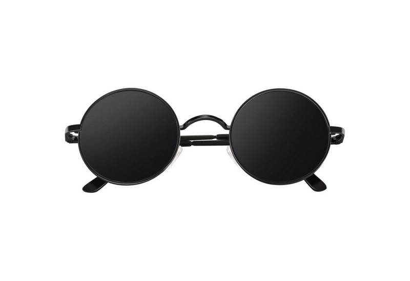 LuxusKollektion Retrosonnenbrille Retro Sonnenbrille Herren Damen Rund Polarisiert UV400 Metallrahmen von LuxusKollektion