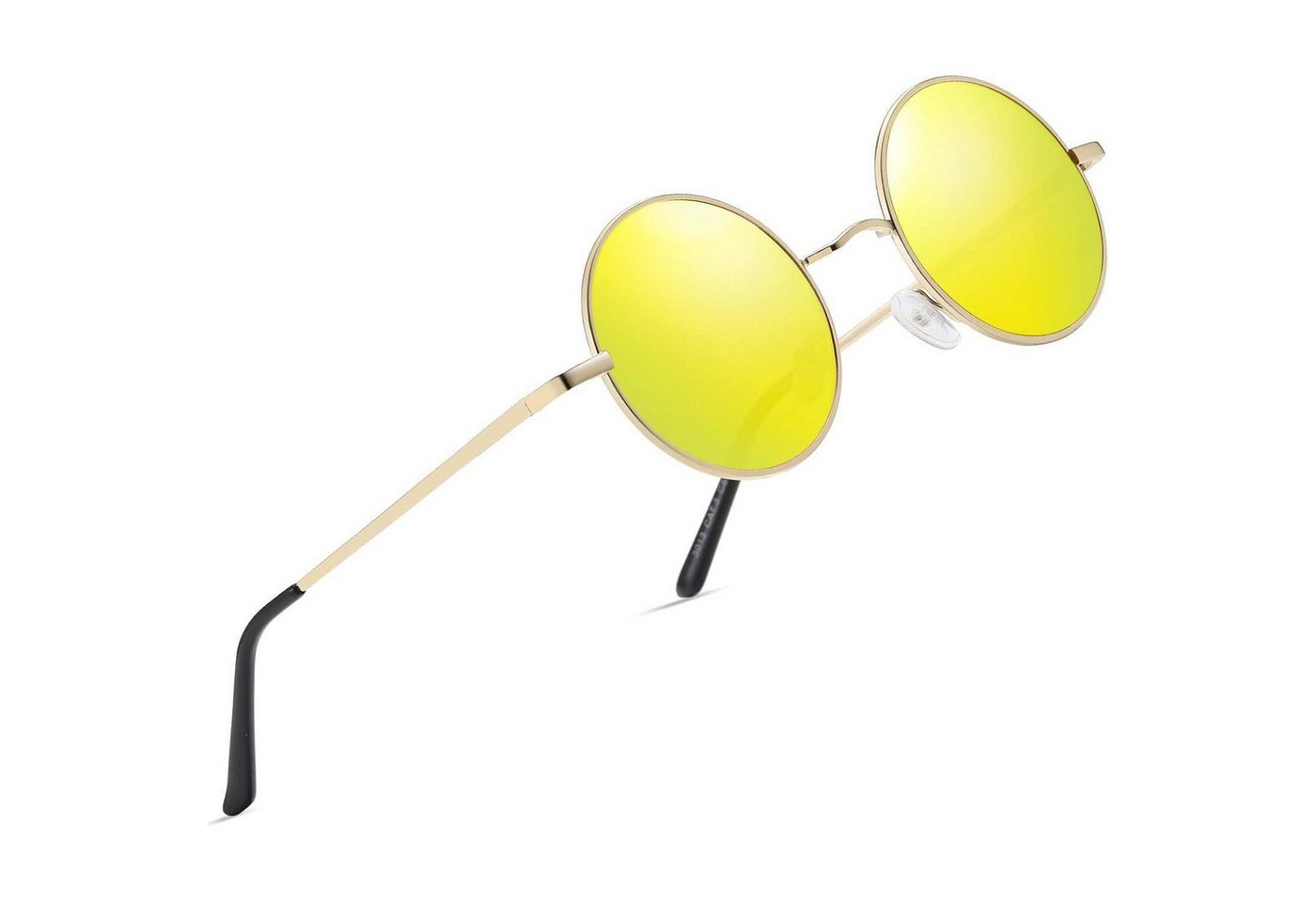 LuxusKollektion Retrosonnenbrille Runde Vintage Retro Hippie Sonnenbrille polarisiert UV400 Grün Gläser LuxusKollektion Retrosonnenbrille Runde Vintage Retro Hippie Sonnenbrille polarisiert UV400 Grün Gläser von LuxusKollektion