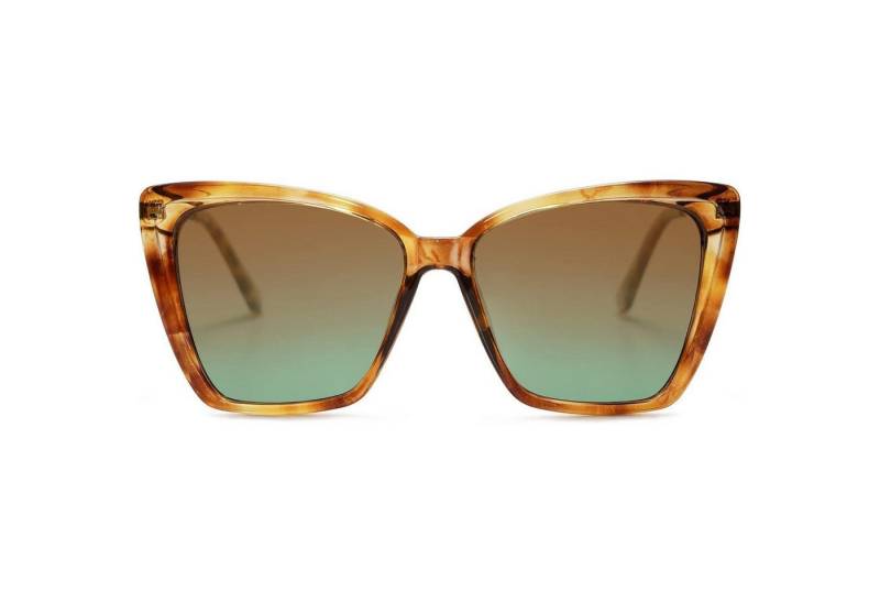 LuxusKollektion Retrosonnenbrille Sonnenbrille Damen Cateye Polarisierte UV Leuchtend Gelber Schildpatt von LuxusKollektion