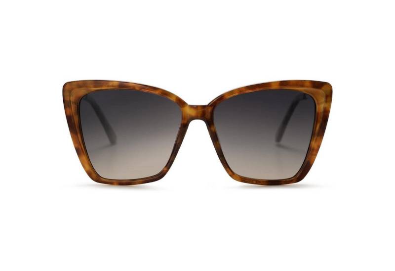 LuxusKollektion Retrosonnenbrille Sonnenbrille Damen Cateye Polarisierte UV Schutz Gelber Schildpatt von LuxusKollektion