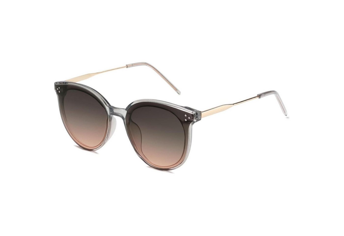 LuxusKollektion Retrosonnenbrille Sonnenbrille Damen Cateye Übergroß UV400 Klar Grau Gradient Braun von LuxusKollektion